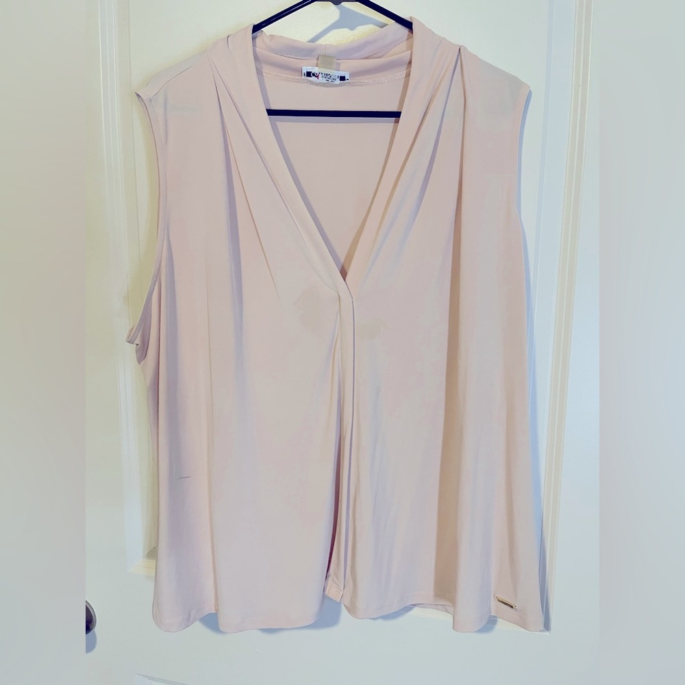 Calvin Klein blush shell. Size 2x.